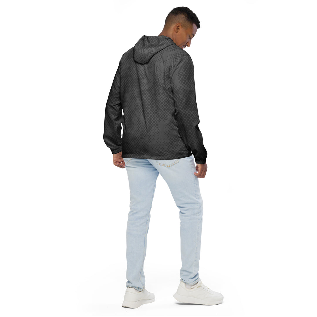 Men’s Windbreaker - Grey Sphere