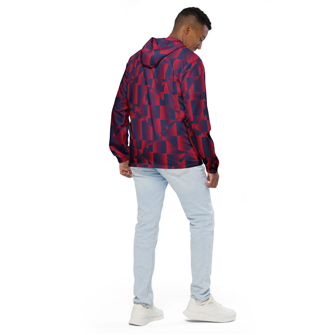 Men’s Windbreaker - Red-Blue Shift