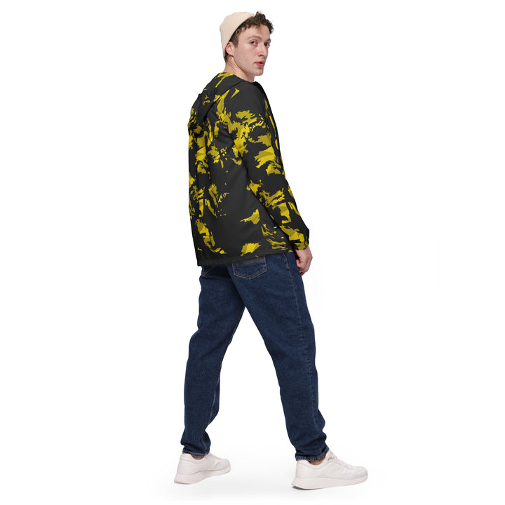 Men’s Windbreaker - Black-Yellow Fighter