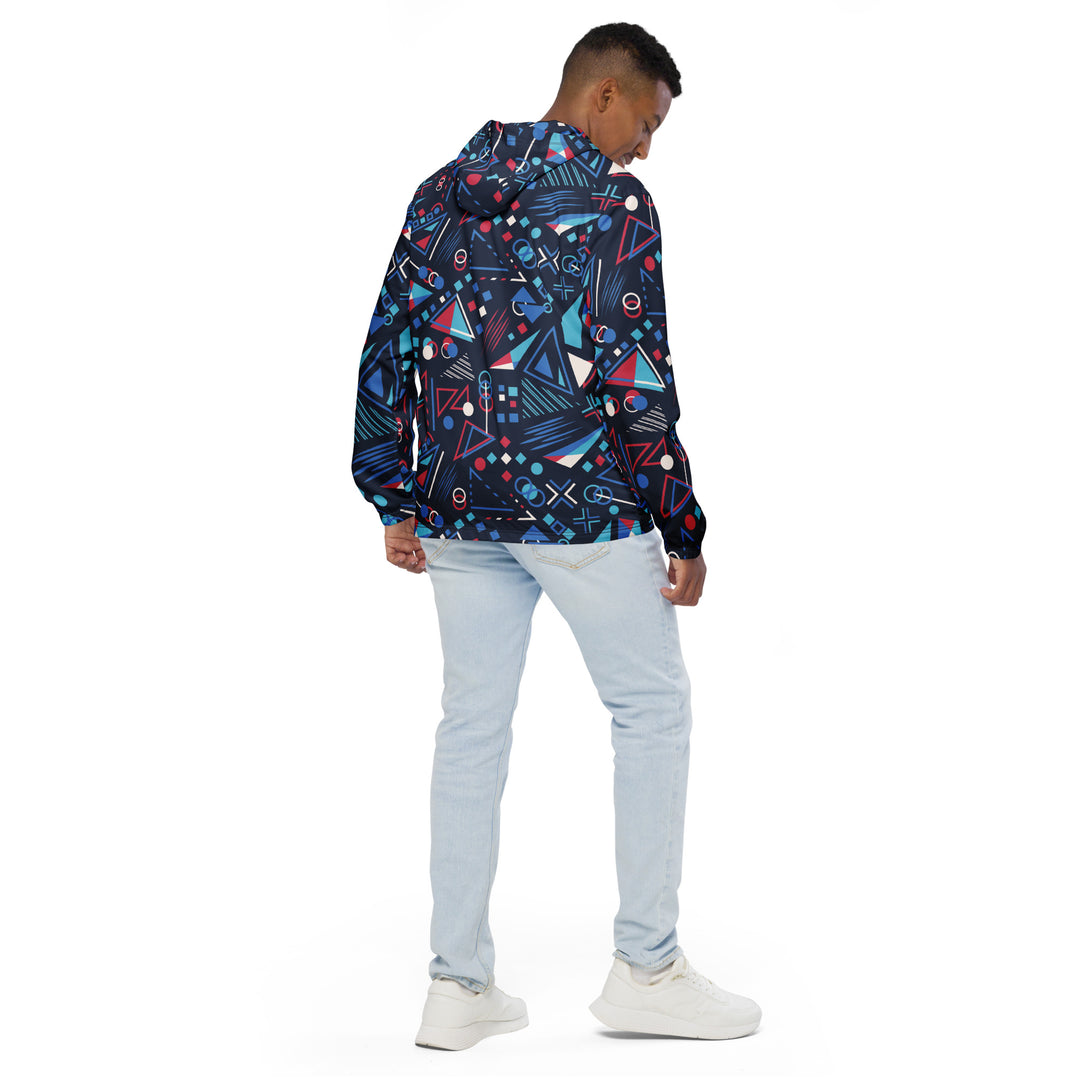 Men’s Windbreaker - Blue-Pink Gamer