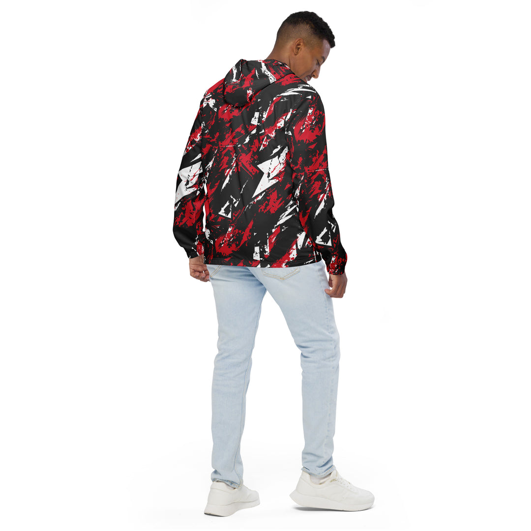 Men’s Windbreaker - Black-Red Combat