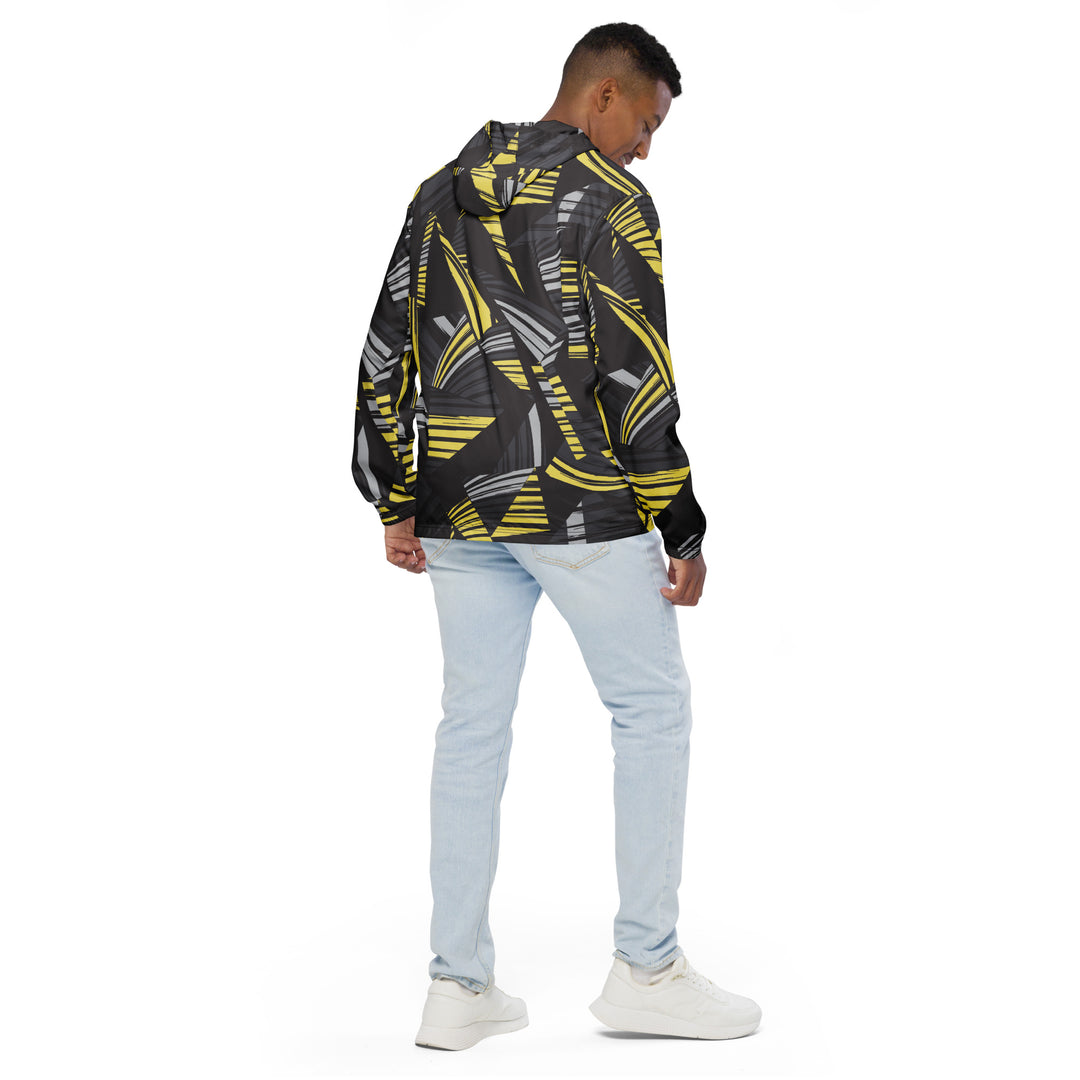 Men’s Windbreaker - Black-Yellow Chaos