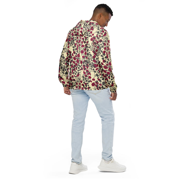 Men’s Windbreaker - Beige-Red Wild