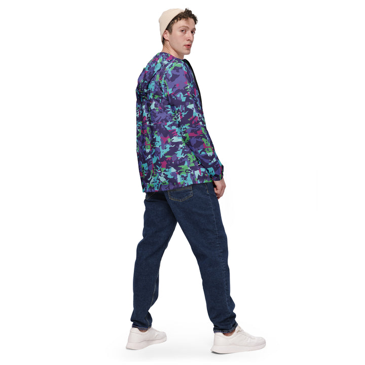 Men’s Windbreaker - Purple-Blue Shred