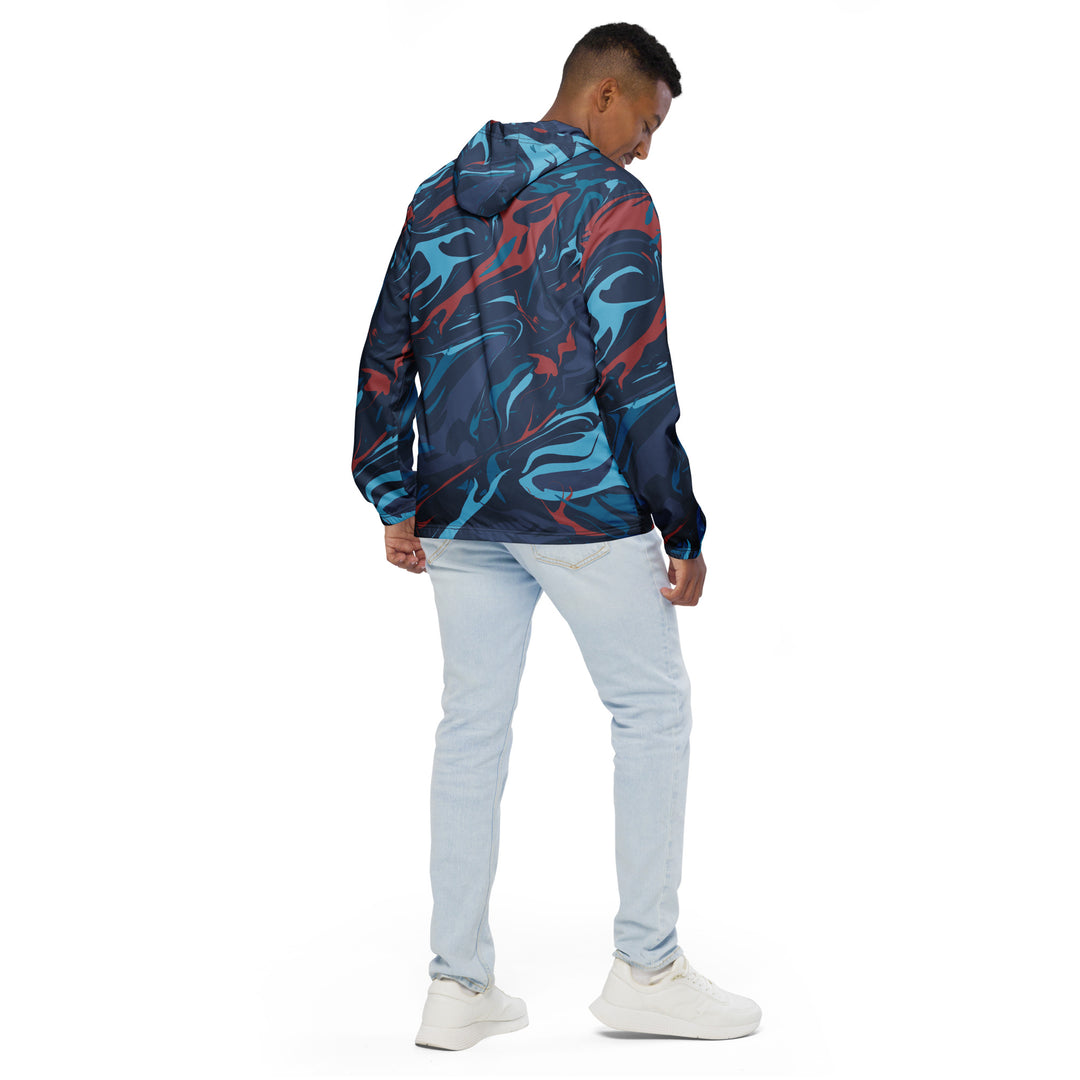 Men’s Windbreaker - Blue-Brown Soul