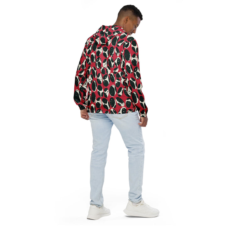 Men’s Windbreaker - Red-Black Nest