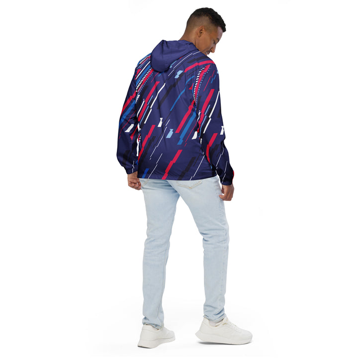 Men’s Windbreaker - Purple-Pink Rain