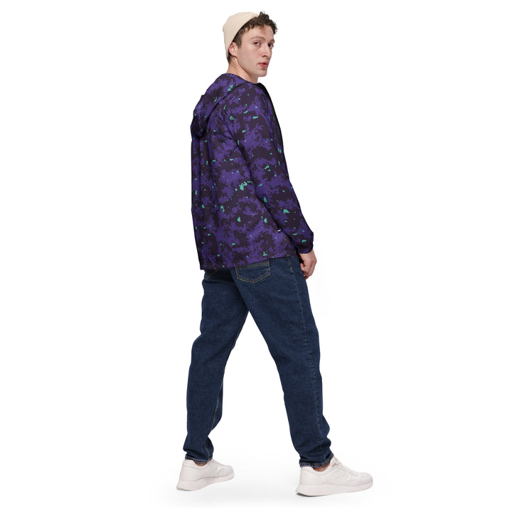 Men’s Windbreaker - Purple-Blue Space