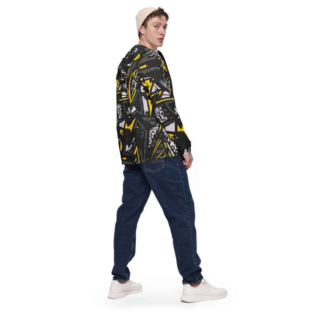 Men’s Windbreaker - Black-Yellow Power