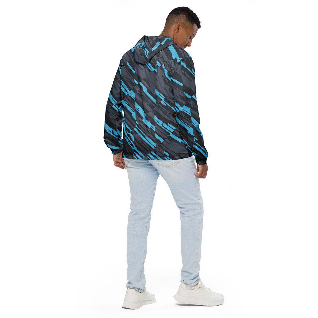 Men’s Windbreaker - Grey-Blue Skew