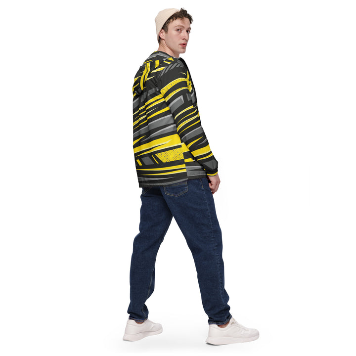 Men’s Windbreaker - Black-Yellow Trail