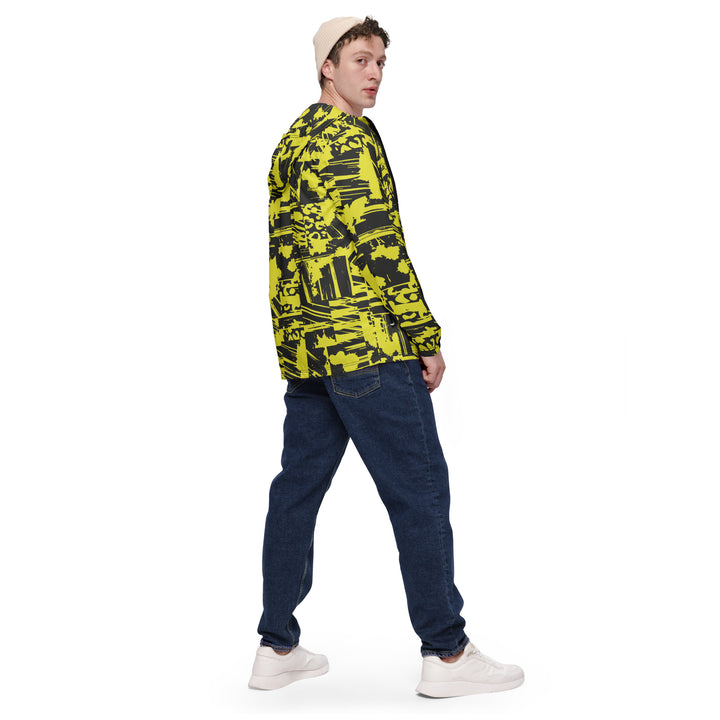 Men’s Windbreaker - Yellow-Black Story