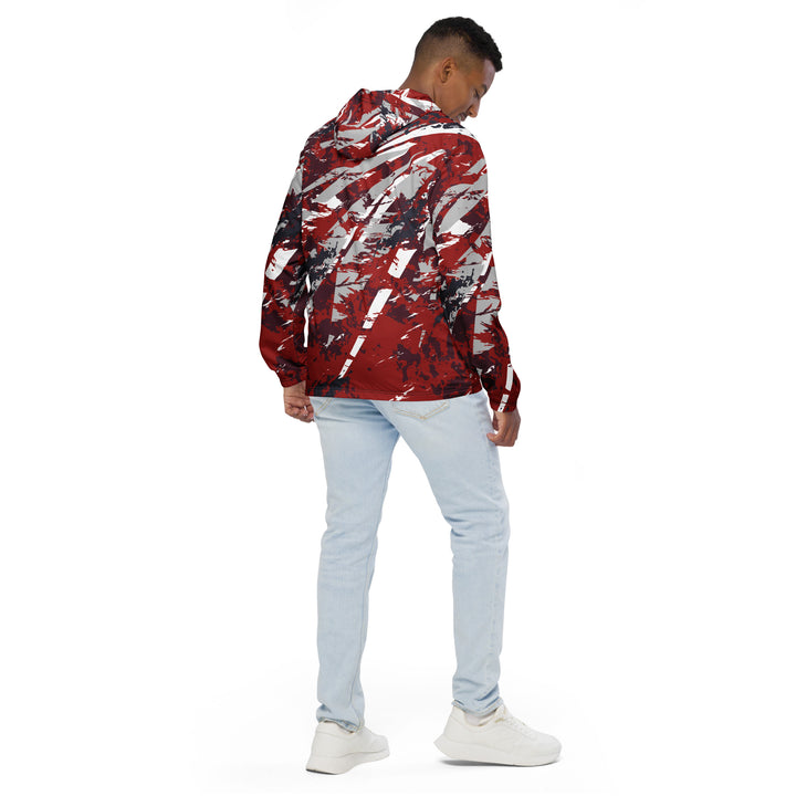 Men’s Windbreaker - Red-White Phoenix