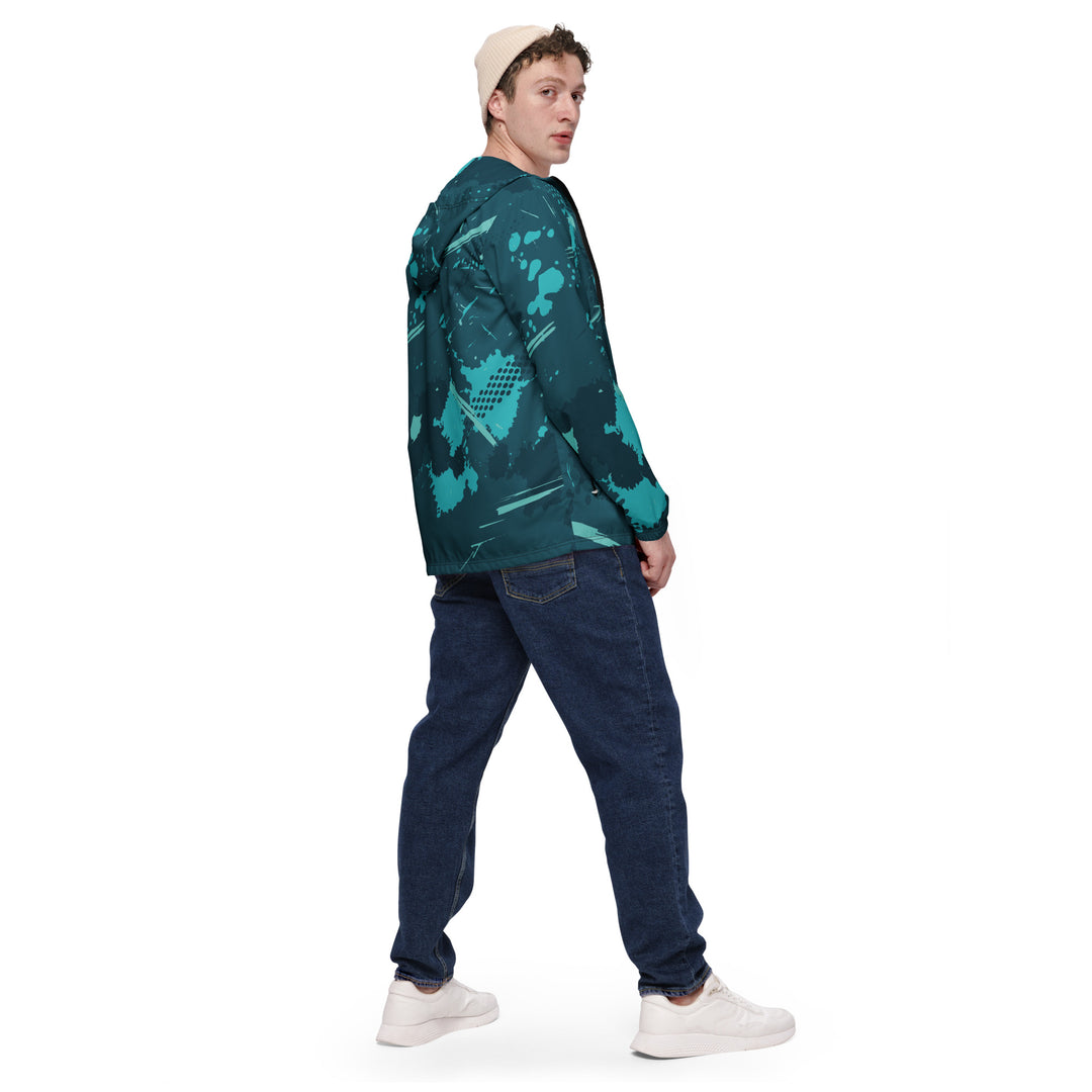 Men’s Windbreaker - Green Paint