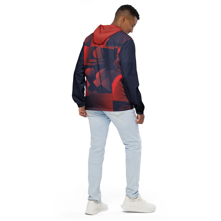 Men’s Windbreaker - Blue-Red Vision