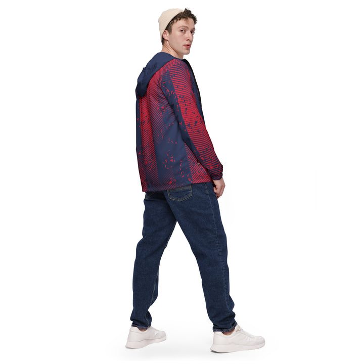 Men’s Windbreaker - Red-Blue Street