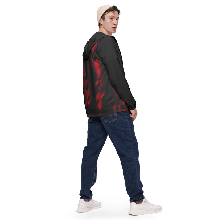 Men’s Windbreaker - Black-Red Chase