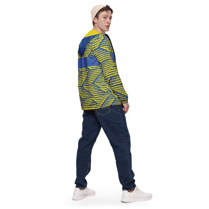 Men’s Windbreaker - Yellow-Blue Baron