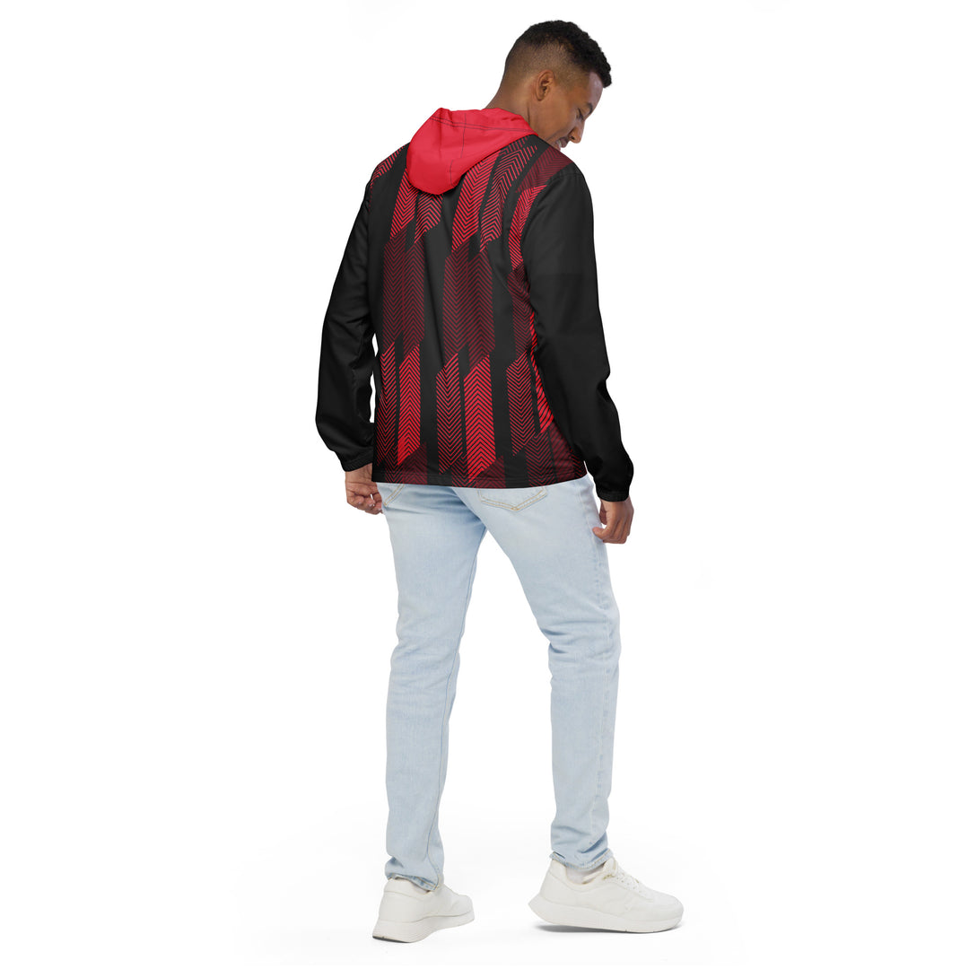 Men’s Windbreaker - Red-Black Track