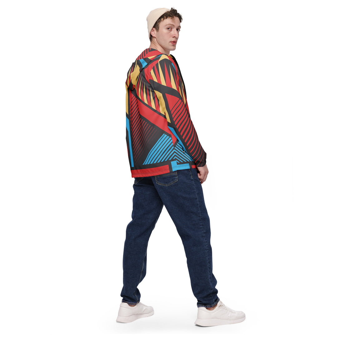 Men’s Windbreaker - Red-Blue Circus