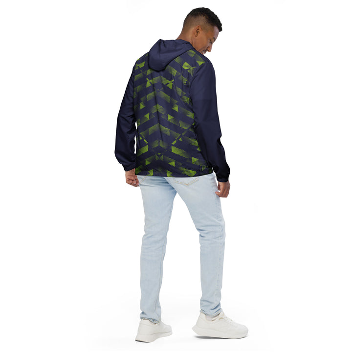 Men’s Windbreaker - Blue-Green Striker