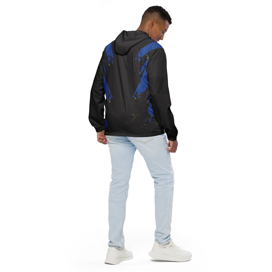 Men’s Windbreaker - Black-Blue Suit