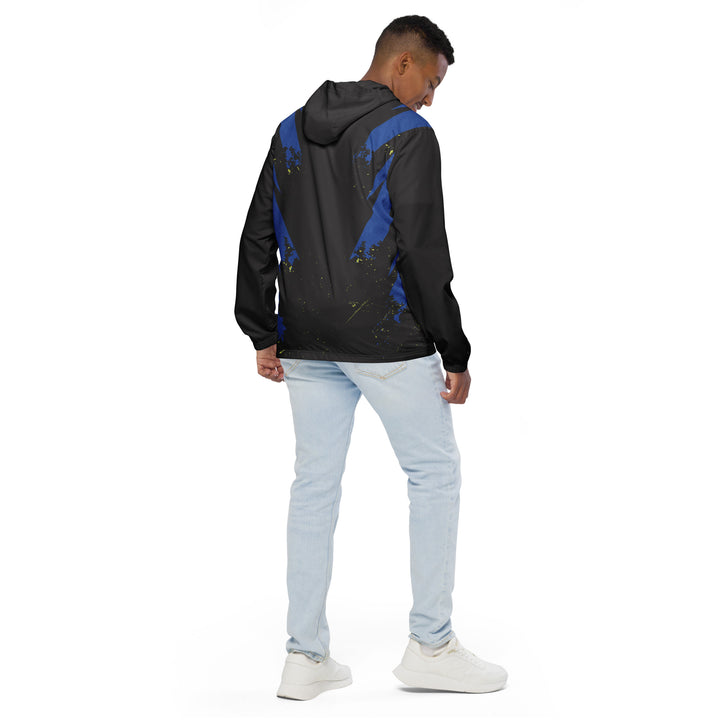 Men’s Windbreaker - Black-Blue Suit