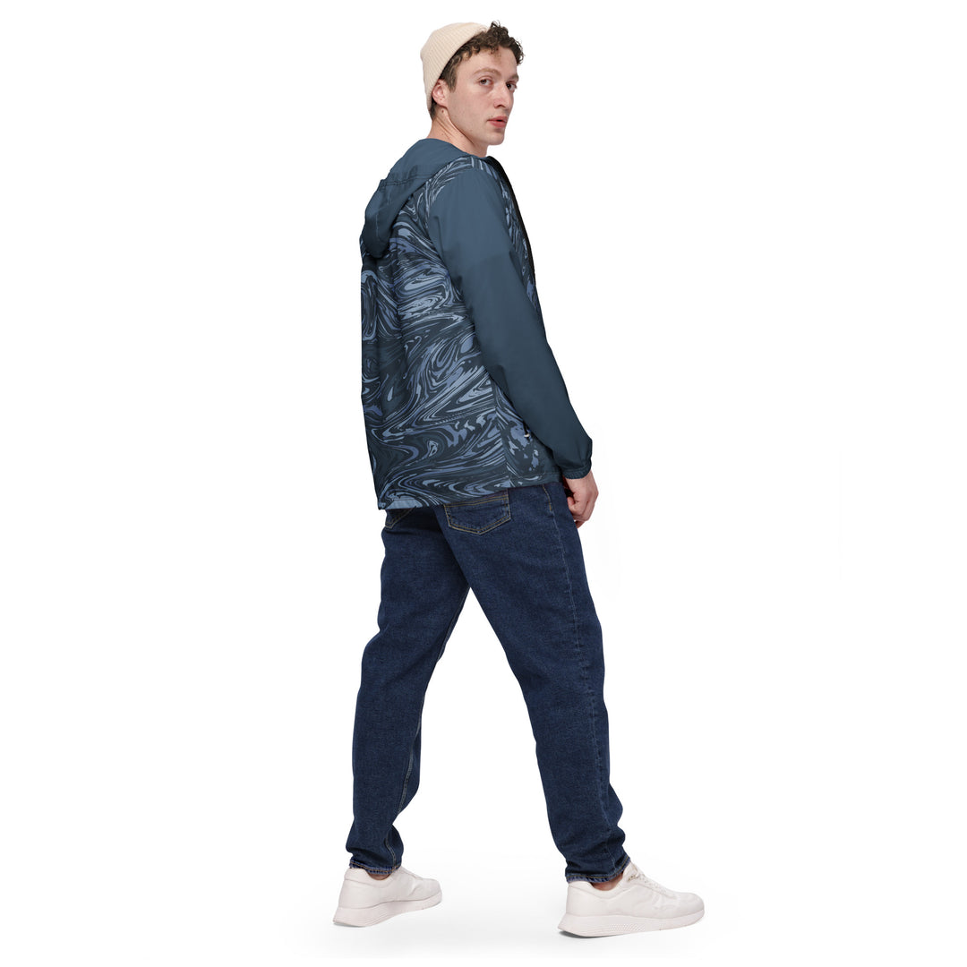 Men’s Windbreaker - Grey-Blue Mirage