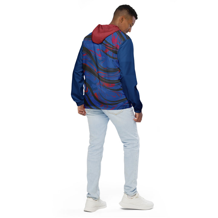 Men’s Windbreaker - Blue-Red Away