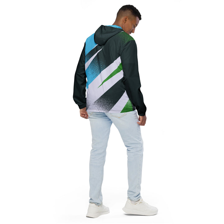 Men’s Windbreaker - Green-Blue Spirit