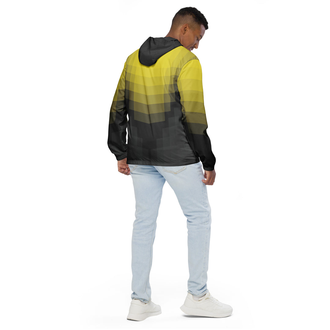 Men’s Windbreaker - Yellow-Black Clarity