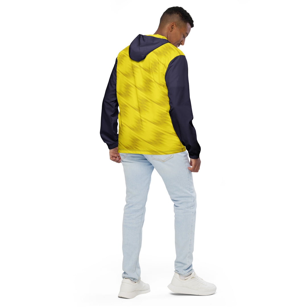 Men’s Windbreaker - Yellow-Purple Distortion