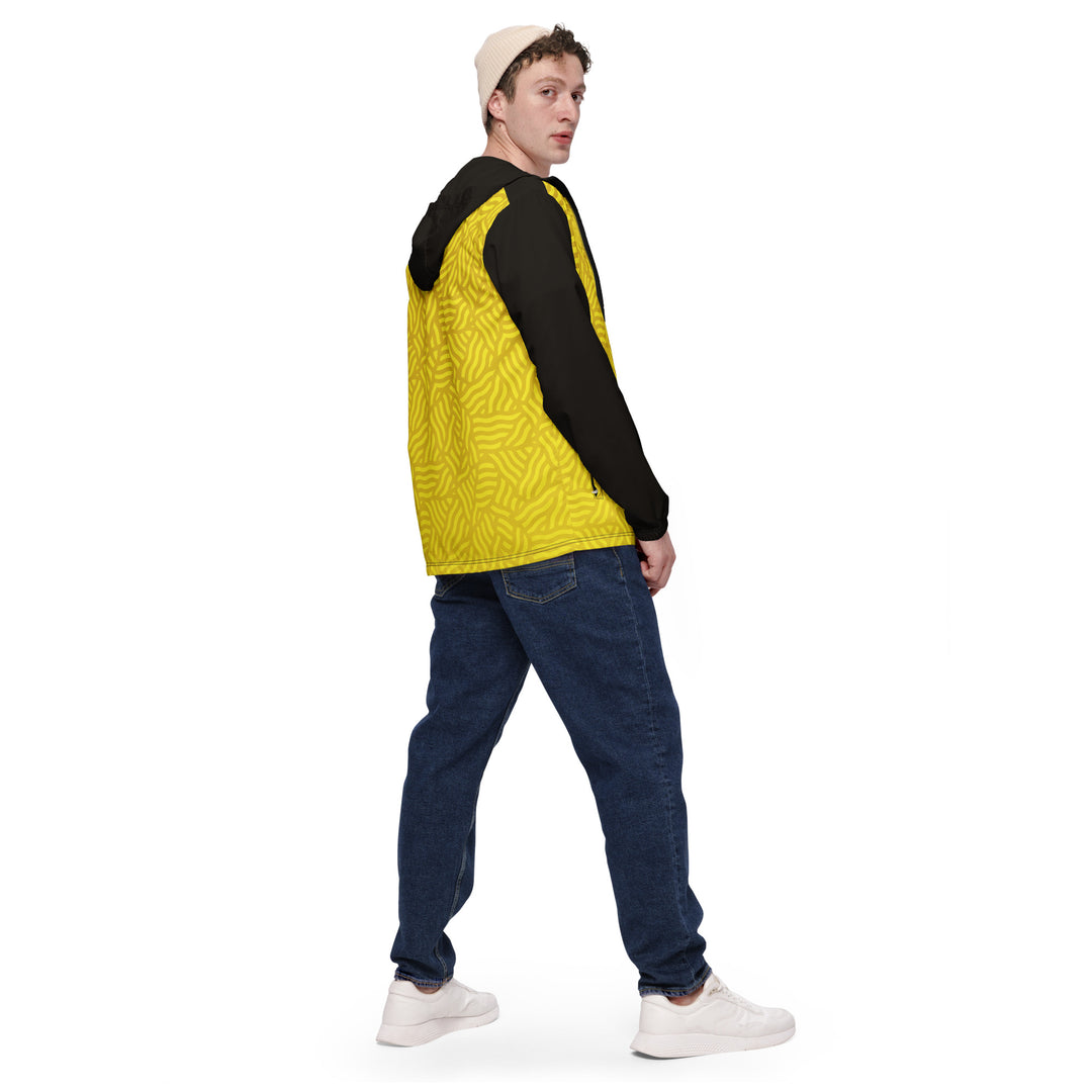 Men’s Windbreaker - Yellow-Black Triangle