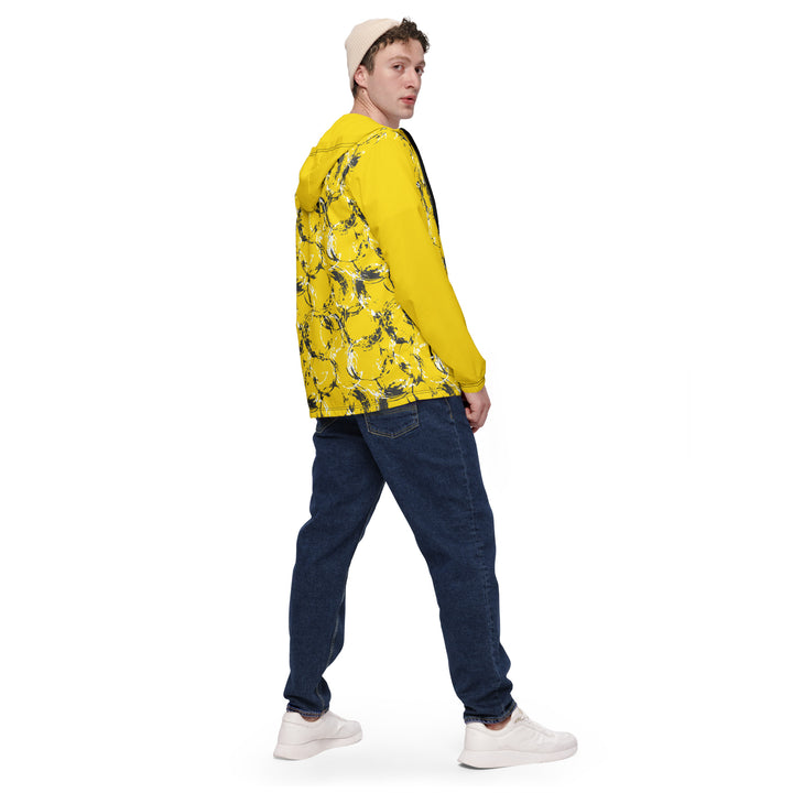 Men’s Windbreaker - Yellow Circles