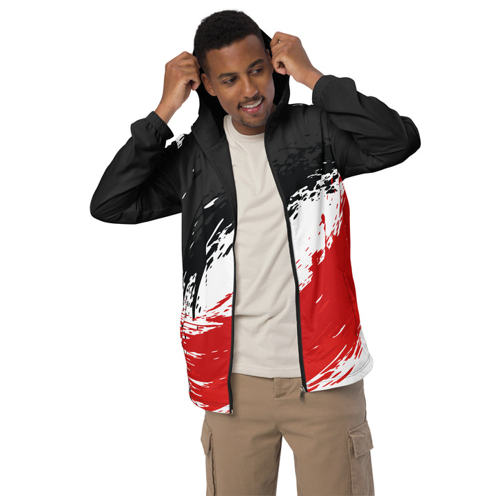 Men’s Windbreaker - White-Red Fusion