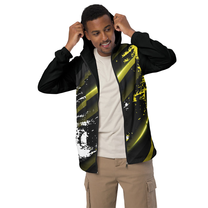 Men’s Windbreaker - Black-Yellow Shine