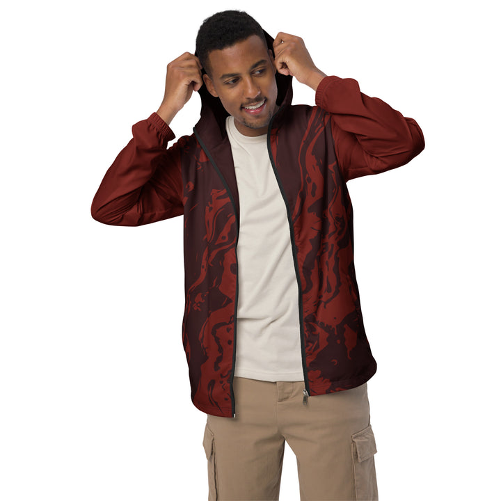 Men’s Windbreaker - Red Eruption