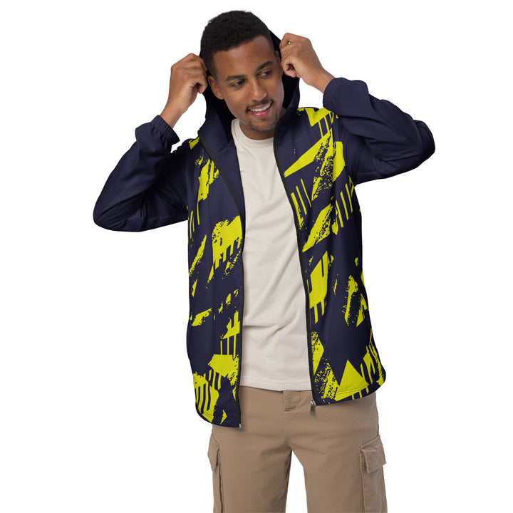 Men’s Windbreaker - Purple-Yellow Track