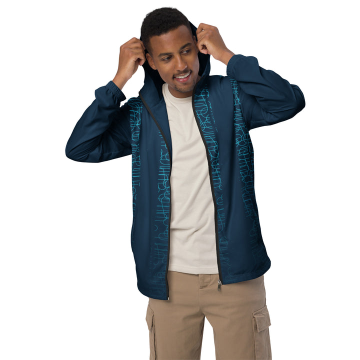 Men’s Windbreaker - Blue-Turquoise Doddle