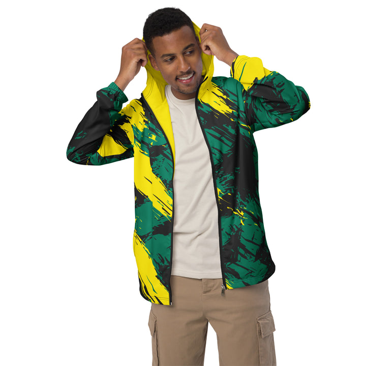 Men’s Windbreaker - Green-Yellow Riot