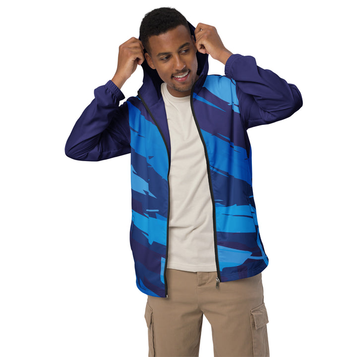 Men’s Windbreaker - Blue-Purple Sharp