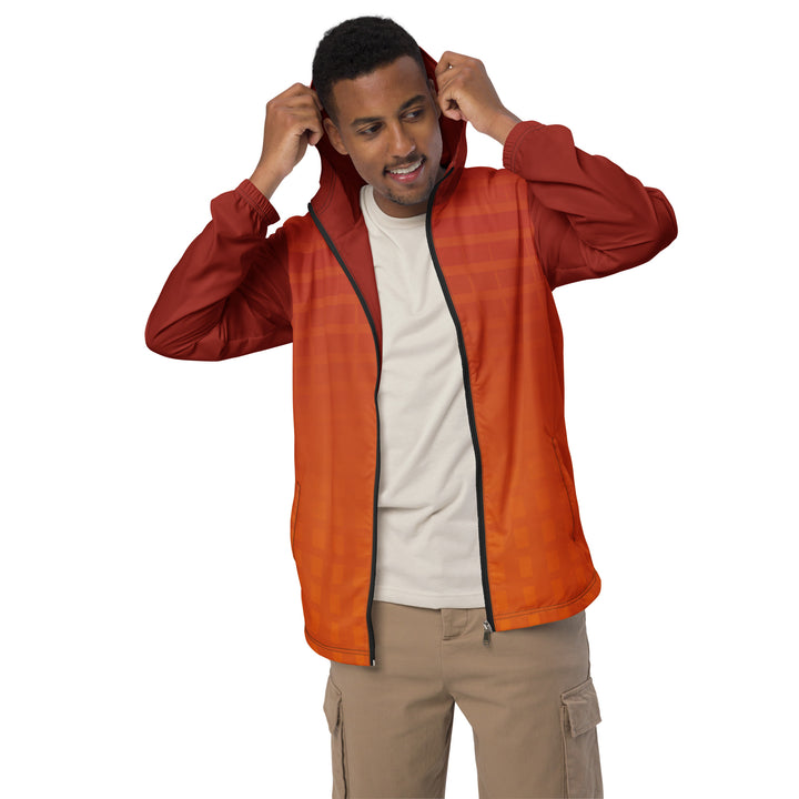 Men’s Windbreaker - Orange-Red Fade