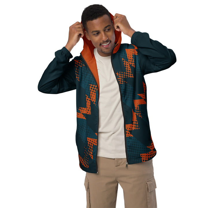 Men’s Windbreaker - Blue-Orange Trend