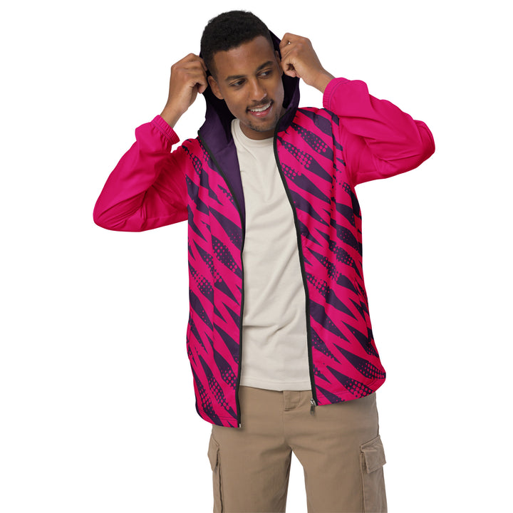 Men’s Windbreaker - Pink-Purple Diamond