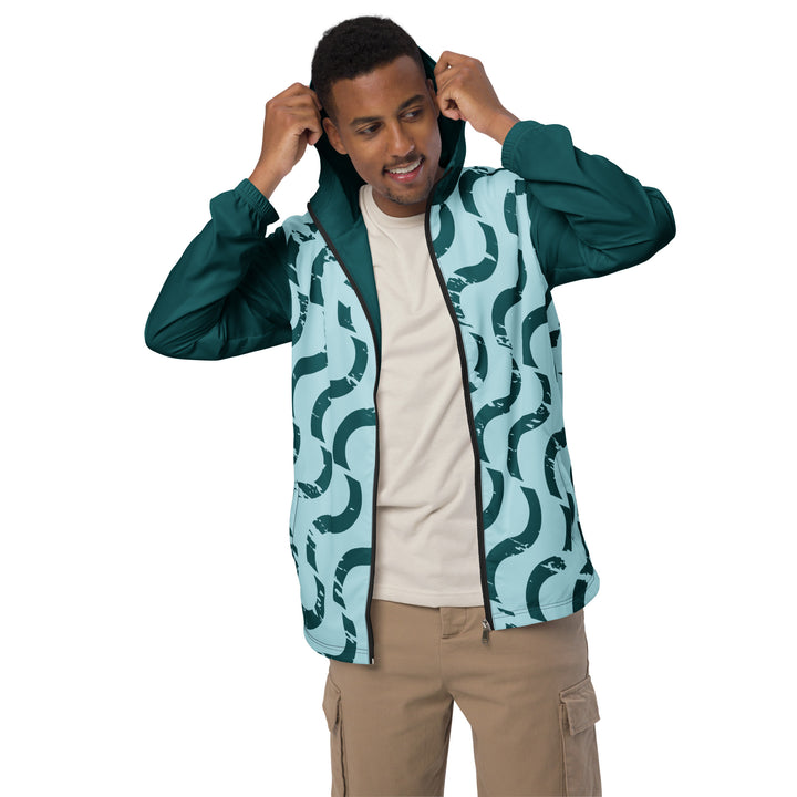 Men’s Windbreaker - Green Wave