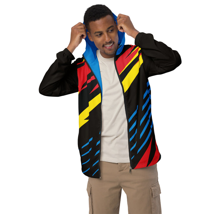 Men’s Windbreaker - Black-Blue Super