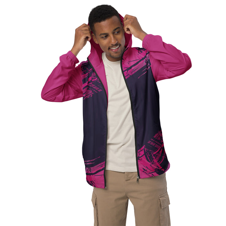 Men’s Windbreaker - Purple-Pink Escape