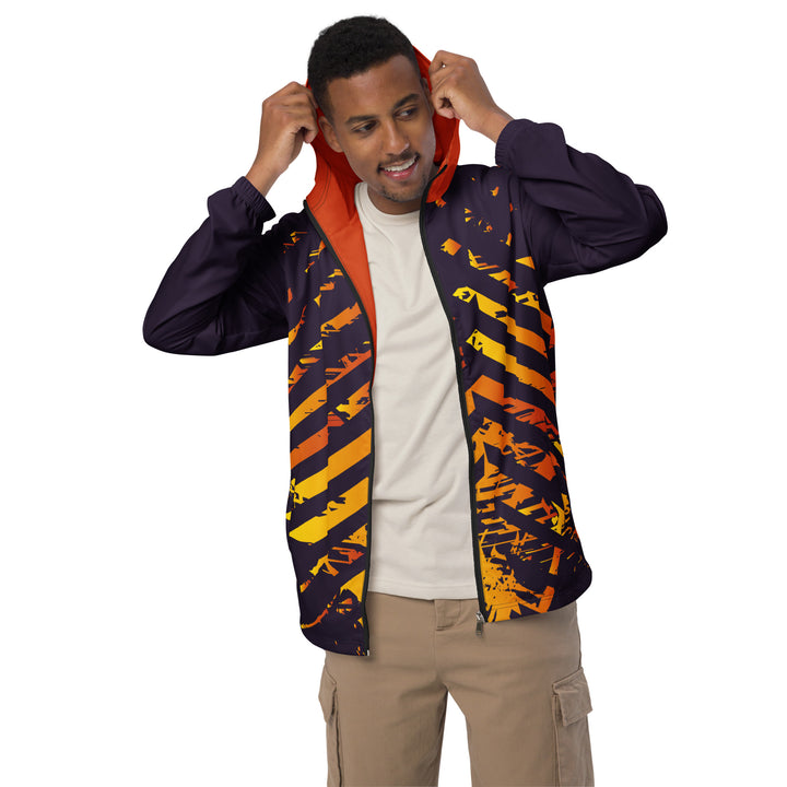 Men’s Windbreaker - Purple-Orange Order