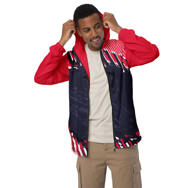 Men’s Windbreaker - Purple-Red Note