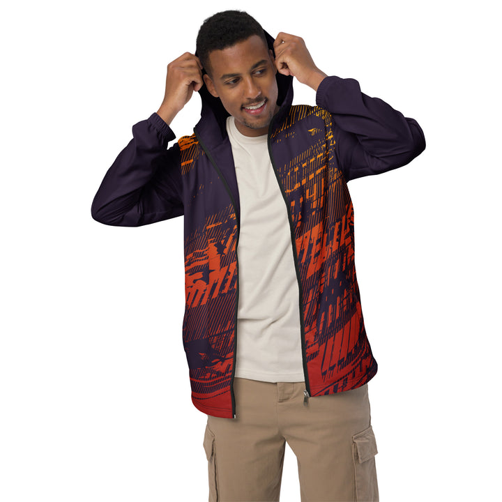 Men’s Windbreaker - Purple-Orange Ride